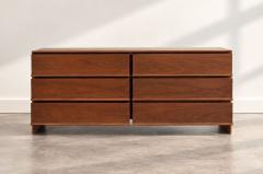 T H Robsjohn Gibbings T H Robsjohn Gibbings Thin Line Walnut Dresser C 1950s - 4795312