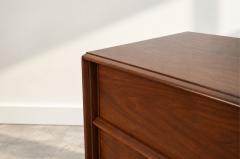T H Robsjohn Gibbings T H Robsjohn Gibbings Thin Line Walnut Dresser C 1950s - 4795314