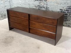 T H Robsjohn Gibbings T H Robsjohn Gibbings Walnut 6 Drawer Dresser by Widdicomb 1960 - 3641239