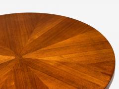 T H Robsjohn Gibbings T H Robsjohn Gibbings Walnut Round Coffee Table USA 1960s - 4323894