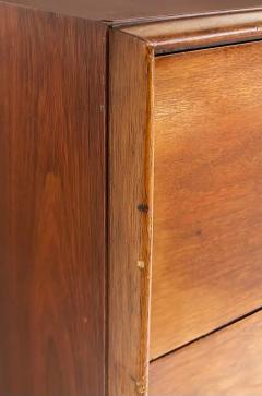 T H Robsjohn Gibbings T H Robsjohn Gibbings Widdicomb Tall Walnut Dresser with Spear Shaped Handles - 3522062