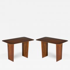 T H Robsjohn Gibbings T H Robsjohn Gibbings for Widdicomb AmericanWing Walnut End Tables - 2794873