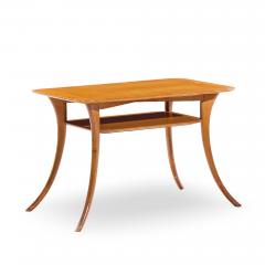 T H Robsjohn Gibbings T H Robsjohn Gibbings for Widdicomb Bleached Mahogany Sabre Side Tables Pair - 4499822