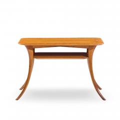 T H Robsjohn Gibbings T H Robsjohn Gibbings for Widdicomb Bleached Mahogany Sabre Side Tables Pair - 4499823