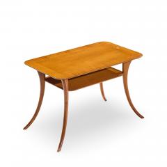 T H Robsjohn Gibbings T H Robsjohn Gibbings for Widdicomb Bleached Mahogany Sabre Side Tables Pair - 4499826