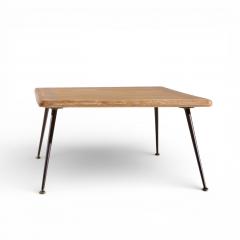 T H Robsjohn Gibbings T H Robsjohn Gibbings for Widdicomb Brass Leg Mahogany Coffee Table Bench - 4466069