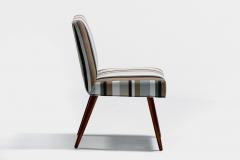 T H Robsjohn Gibbings T H Robsjohn Gibbings for Widdicomb Dining Chairs in New Striped Upholstery - 4571147