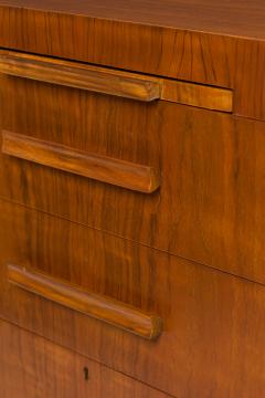 T H Robsjohn Gibbings T H Robsjohn Gibbings for Widdicomb Furniture Co Walnut Semi Oval Top Desk - 2794022
