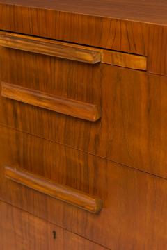 T H Robsjohn Gibbings T H Robsjohn Gibbings for Widdicomb Furniture Co Walnut Semi Oval Top Desk - 2794022