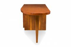 T H Robsjohn Gibbings T H Robsjohn Gibbings for Widdicomb Furniture Co Walnut Semi Oval Top Desk - 2794026