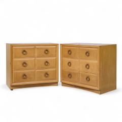 T H Robsjohn Gibbings T H Robsjohn Gibbings for Widdicomb Maple and Brass Three Drawer Chest Pair - 4216652