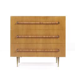 T H Robsjohn Gibbings T H Robsjohn Gibbings for Widdicomb Mid Century Bleached Mahogany Dresser - 3852665