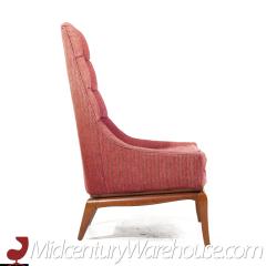 T H Robsjohn Gibbings T H Robsjohn Gibbings for Widdicomb Mid Century Highback Lounge Chairs Pair - 3685440