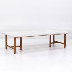T H Robsjohn Gibbings T H Robsjohn Gibbings for Widdicomb Mid Century Marble Coffee Table - 3892857