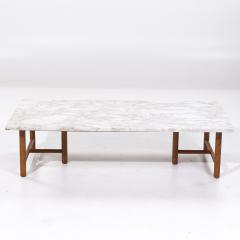 T H Robsjohn Gibbings T H Robsjohn Gibbings for Widdicomb Mid Century Marble Coffee Table - 3892861