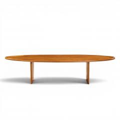 T H Robsjohn Gibbings T H Robsjohn Gibbings for Widdicomb Model 3304 Mahogany Surfboard Coffee Table - 4647847