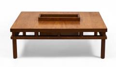 T H Robsjohn Gibbings T H Robsjohn Gibbings for Widdicomb Walnut Coffee Table with Magazine Box - 2793793