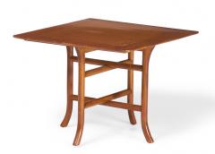 T H Robsjohn Gibbings T H Robsjohn Gibbings for Widdicomb Walnut Crossed Trestle Occasional Table - 2787333