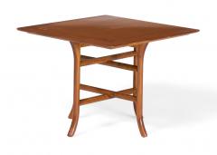 T H Robsjohn Gibbings T H Robsjohn Gibbings for Widdicomb Walnut Crossed Trestle Occasional Table - 2787334