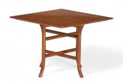 T H Robsjohn Gibbings T H Robsjohn Gibbings for Widdicomb Walnut Crossed Trestle Occasional Table - 2787335