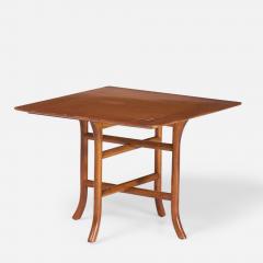 T H Robsjohn Gibbings T H Robsjohn Gibbings for Widdicomb Walnut Crossed Trestle Occasional Table - 2789103