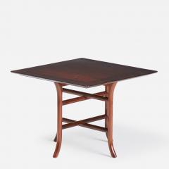 T H Robsjohn Gibbings T H Robsjohn Gibbings for Widdicomb Walnut Crossed Trestle Occasional Table - 2789113