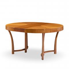 T H Robsjohn Gibbings T H Robsjohn Gibbings for Widdicomb Walnut Expanding Dining Table with 3 Leaves - 4559096