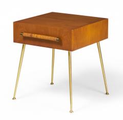 T H Robsjohn Gibbings T H Robsjohn Gibbings for Widdicomb Walnut Single Drawer Nightstands - 2787556