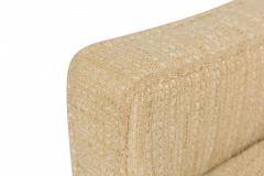 T H Robsjohn Gibbings T H Robsjohn Gibbings for WiddicombBeige Walnut Frame Lounge Armchairs - 2792009