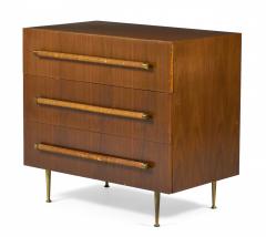 T H Robsjohn Gibbings T H Robsjohn Gibbings for WiddicombWalnut Three Drawer Chest of Drawers - 2791611