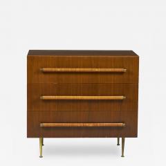 T H Robsjohn Gibbings T H Robsjohn Gibbings for WiddicombWalnut Three Drawer Chest of Drawers - 2795137