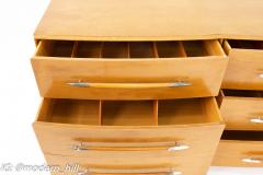 T H Robsjohn Gibbings TH Robsjohn Gibbings for Widdicomb Mid Century 6 Drawer Lowboy Dresser - 3685417