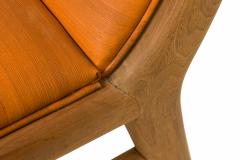 T H Robsjohn Gibbings Th Robsjohn Gibbings For Widdicomb Upholstered Walnut Dining Side Chair - 3170760