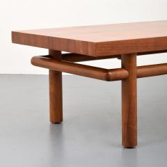 T H Robsjohn Gibbings WALNUT COFFEE TABLE BY ROBSJOHN GIBBINS FOR WIDDICOMB - 3082916