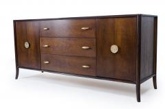 T H Robsjohn Gibbings Walnut Saber Leg Credenza by T H Robsjohn Gibbings for Widdicomb - 251162