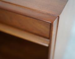 T H Robsjohn Gibbings Walnut Thin Line Nighstands by T H Robsjohn Gibbings C 1950s - 4602547