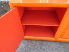 T H Robsjohn Gibbings Wonderful Hermes Orange T H Robsjohn Gibbings Widdicomb Credenza Midcentury - 1549167