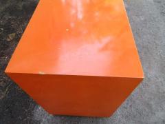 T H Robsjohn Gibbings Wonderful Hermes Orange T H Robsjohn Gibbings Widdicomb Credenza Midcentury - 1549173