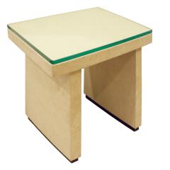 T Style Occasional Table in Ultrasuede 1970s - 447257