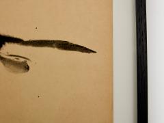 T ang Haywen signed diptych ink on beige paper 1970 - 4188675