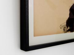 T ang Haywen signed diptych ink on beige paper 1970 - 4188676
