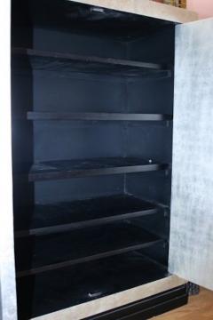 TALL 1940S GALUCHAT AND SILVER LEAF CABINET - 1913666