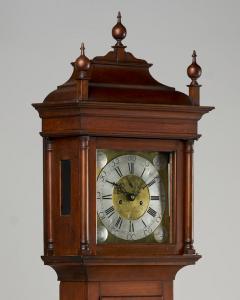 TALL CASE CLOCK BY ISAAC JACKSON OF NEW GARDEN TIME PASSETH SWIFTLY AWAY  - 2619418