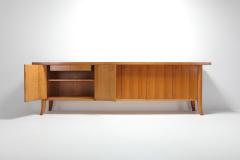 TH Robsjohn Gibbings Mid Century Modern Robsjohn Gibbings Japanese Oak Credenza 1960s - 1051938