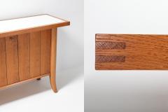 TH Robsjohn Gibbings Mid Century Modern Robsjohn Gibbings Japanese Oak Credenza 1960s - 1051944