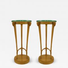 TH Robsjohn Gibbings Pair of American Art Moderne Sycamore Pedestals - 472000