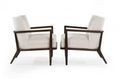 TH Robsjohn Gibbings T H Robsjohn Gibbings Walnut Lounge Chairs Model No 1721 - 556029