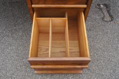 TH Robsjohn Gibbings Walnut Desk by T H Robsjohn Gibbings for Widdicomb - 1077122