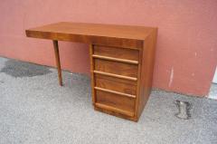 TH Robsjohn Gibbings Walnut Desk by T H Robsjohn Gibbings for Widdicomb - 1077126