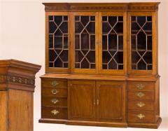 THE ABRAHAM BISHOP BREAKFRONT BOOKCASE - 3050848